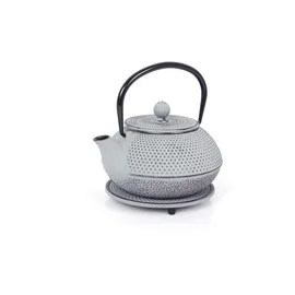 Echtwerk Teeservice aus Gusseisen, Grau