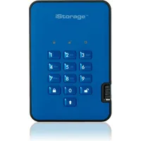 iStorage 1TB diskAshur2 HDD (1 TB), Externe Festplatte, Blau