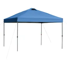 Outsunny Pavillon ca. 3x3m, wasserdicht Stabil Winterfest Pop-up Faltpavillon, UV Schutz, Faltbar Partyzelt, Gartenzelt mit Tasche, Gartenpavillon