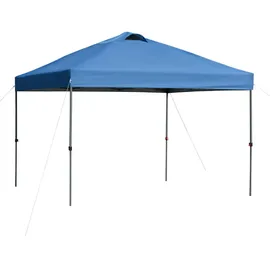 Outsunny Pavillon ca. 3x3m, wasserdicht Stabil Winterfest Pop-up Faltpavillon, UV Schutz, Faltbar Partyzelt, Gartenzelt mit Tasche, Gartenpavillon