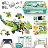 makerzoid Roboter Master Coding Roboter Kits - APP Controlled Roboter Toy Set with Video Tutorials, STEM Pädagogisches Spielzeug, Bausteine, Programmierbare Robotik Kit, Jungen Mädchen Kids Play Toy