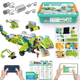 makerzoid Roboter Master Coding Roboter Kits - APP Controlled Roboter Toy Set with Video Tutorials, STEM Pädagogisches Spielzeug, Bausteine, Programmierbare Robotik Kit, Jungen Mädchen Kids Play Toy