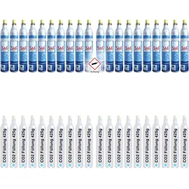 Cago CO2-Zylinder türkis + 20 x 425 g Füllung für Wassersprudler