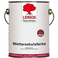 Leinos Wetterschutzfarbe auf Wasserbasis 2,50 l Schweden-Rot