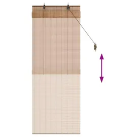 vidaXL Bambusrollo 40 x 160 cm Braun