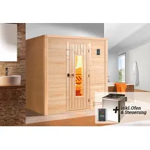 Weka Bergen inkl. 7,5 kW Bio-Kombiofen + ext. Steuerung