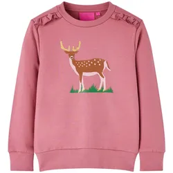 Kinder-Sweatshirt Himbeerrosa 128