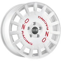OZ OZ, Rally Racing, 8x17 ET25 4x108 75, race white mit roter Schrift