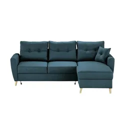 Ecksofa  Carla ¦ blau ¦ Maße (cm): B: 230 H: 93 T: 159.0