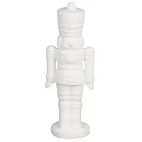 HOUSE OF SEASONS Nussknacker weiß 6,5 x 5,5 x 18,5 cm Nussknacker