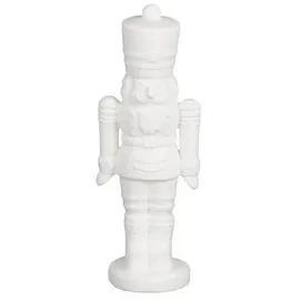 HOUSE OF SEASONS Nussknacker weiß 6,5 x 5,5 x 18,5 cm Nussknacker