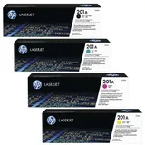 HP 4-tlg. Druckkassetten-Set »HP CF400A/CF401A/CF402A/CF403A« HP 201A schwarz