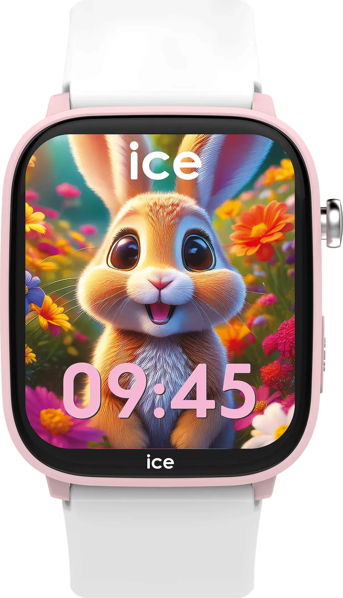 Smartwatch ICE-WATCH, weiß, weiß, Smartwatches, Kinder, Smartwatch, Armbanduhr, Kinderuhr, Silikonarmband, Bluetooth, digital