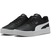 Puma Carina 3.0 Damen Schwarz/Weiß/Gold 36