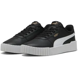 Puma Carina 3.0 Damen Schwarz/Weiß/Gold 36