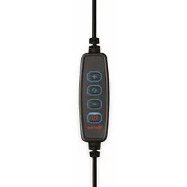 Logilink Ringlicht Ø 8,5 cm schwarz 1 Stück