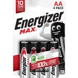 Energizer Max Mignon (AA)-Batterie Alkali-Mangan 1.5V 4St.