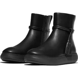 FitFlop Iq-comff Tassel Leather Stiefeletten für Damen schwarz, 38 EU