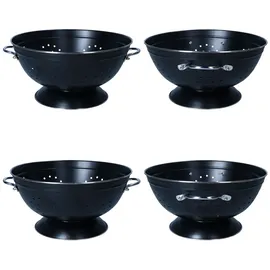 Mambocat Retro-Seiher 27,5 cm Küchensieb Schwarz