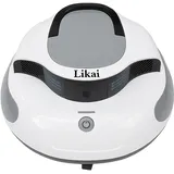 Likai Poolroboter, Kabelloser Poolsauger Akku mit Selbstparkfunktion,100 Min Reinigungszeit, Dual-Antriebsmotoren, Automatischer Poolsauger Bodensauger Ideal für 100m2 Flache Oberirdische Pools