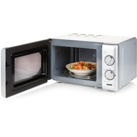 Domo DO3020 Solo-Mikrowelle - 20 L - 700 W silber