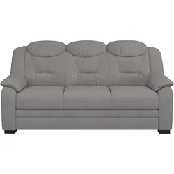 3-Sitzer COTTA "Marcus", silber, B:189cm H:99cm T:99cm, 100% Polyester, Sofas, Sofa mit hoher Rückenlehne
