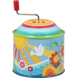 GoKi 60835 - Musikspieldose Sonnenglück, Melodie: You are my sunshine, nostalgische Drehdose aus Metall, Höhe: 10,5cm, goki66