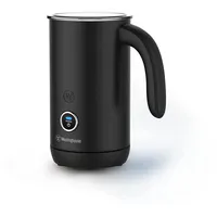 WESTINGHOUSE Milchaufschäumer Elektrisch Basic-Serie, 200 ml Fassungsvermögen, Antihaftbeschichtung, warmer und kalter Milchschaum, für Cappuccino, Latte Macchiato und Kakao, 360°Basis, schwarz