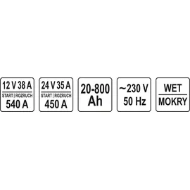 Yato YT-83062 Batterieladegerät 230V