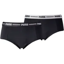 Puma Panty »PUMA WOMEN MINI SHORT 2P PACK« Packung, 2er Pack, mit markantem Logo-Bund PUMA schwarz XS