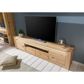 MASSIVMOEBEL24.DE KENT TV-Lowboard 223x40x53 cm Beige Holz