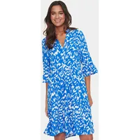St Tropez Sommerkleid »EdaSZ Dress«, mit Volant und 3/4 Ärmel, Gr. M (38) - N-Gr, Surf Blue Nature Strokes, , 24096222-M N-Gr