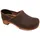 Sanita Clog Wood-Jamie Closed" in Braun | Gr.: 41