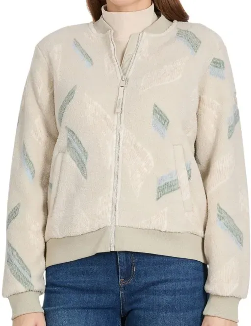 RAGWEAR CAIRRO PRINT Zip Fleece 2026 bone - L