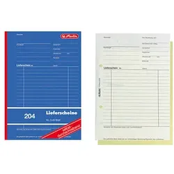 herlitz Lieferschein mit Empfangsschein Formularbuch 204