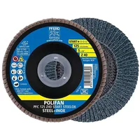 Pferd POLIFAN Fächerscheibe PFC 125x22,23 mm konisch Z40 Startlinie START STEELOX Stahl/Edelstahl