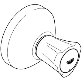 Grohe Costa UP-Ventil-Oberbau, chrom, Markierung rot