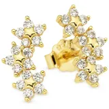 aniston jewelry & watches Ohrstecker Silberohrstecker gelbgoldfarben vergoldet mit Zirkonia 925 2013796
