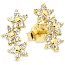 aniston jewelry & watches Ohrstecker Silberohrstecker gelbgoldfarben vergoldet mit Zirkonia 925 2013796