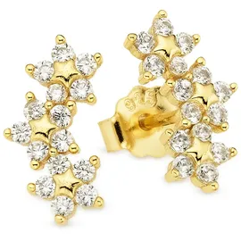 aniston jewelry & watches Ohrstecker Silberohrstecker gelbgoldfarben vergoldet mit Zirkonia 925 2013796