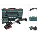 Metabo W 18 LT BL 11-125 inkl. 2 x 4,0 Ah + Ladegerät + metaBOX