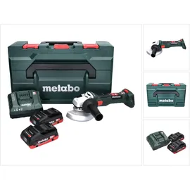 Metabo W 18 LT BL 11-125 inkl. 2 x 4,0 Ah + Ladegerät + metaBOX
