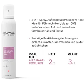 Goldwell Stylesign Heat Styling Föhn- Textur-Spray 200 ml