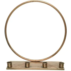 Stabkerzenhalter Ring kupfer Kerzenständer Kerzenhalter rund Weihnachten Advent