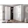 WIMEX Drehtürenschrank Malta 80 x 185 x 40 cm Weiß