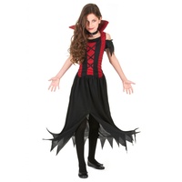 Vegaoo - Vampir-Kostüm für Mädchen - 122/134 (7-9 Jahre)