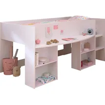 Parisot Hochbett Pirouette 1 90 x 200 cm Holzwerkstoff weiß