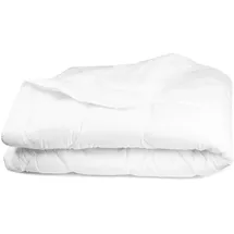 ZOLLNER Sommer Bettdecke, leichte Steppbett, 220x240 cm, weiß - Weiß