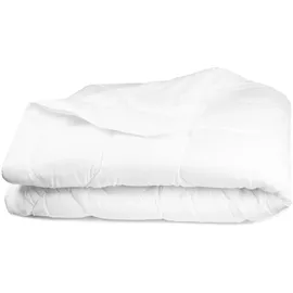 ZOLLNER Sommer Bettdecke, leichte Steppbett, 220x240 cm, weiß - Weiß