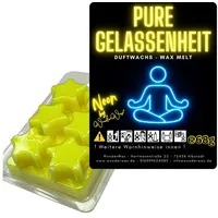 WonderWax Duftwachs WonderWax® Neon Duftwachs 6 Sterne (Pfirsich Pistaziencreme), Duftrichtung: Pure Gelassenheit